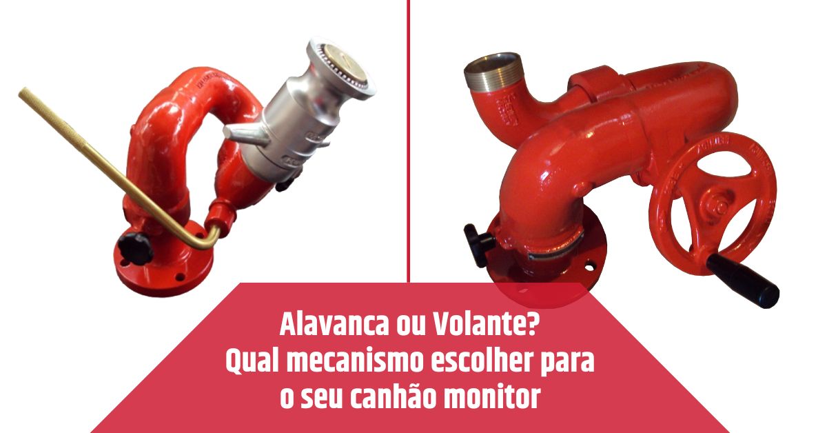 Alavanca ou Volante? Qual mecanismo escolher para o seu canhão monitor