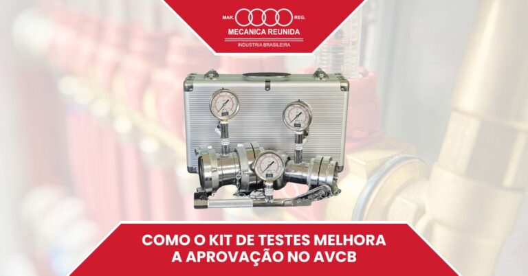Utilizacao do Kit de Testes profissional com medidor de vazão Tubo Pitot para validar sistema hidráulico e garantir aprovação no AVCB.